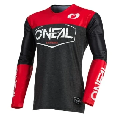 Afbeelding van O&#039;NEAL Jersey Enduro Motorcycle Sneldrogend en lichtgewicht prestatiemateriaal, met grote bewegingsvrijheid, slanke pasvorm Mayhem Hexx Volwassen Zwart/Rood Maat S
