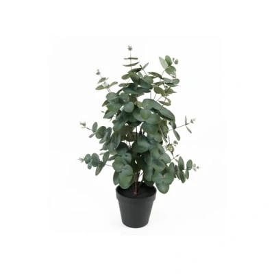 Afbeelding van Present Time Kunstplant Eucalyptus Leaf Groen 25x25x54cm Modern