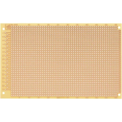 Afbeelding van Rademacher WR Typ 915 Experimenteer printplaat Hardpapier (l x b) 160 mm 100 35 µm Rastermaat 2.54 Inhoud 1 stuk(s)