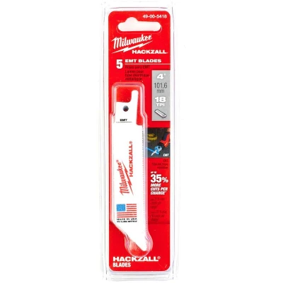 Afbeelding van Reciprozaagblad Hackzall Metaal 100 Mm 18 Tpi (5 Stuks)