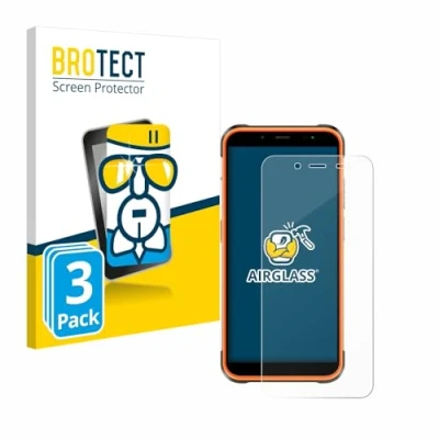 Afbeelding van BROTECT Glas Screen Protector voor Ulefone Power Armor 16S (3 Stuks) Schermbeschermer [9H Hardheid, Beschermglas Folie niet Gehard Glas]