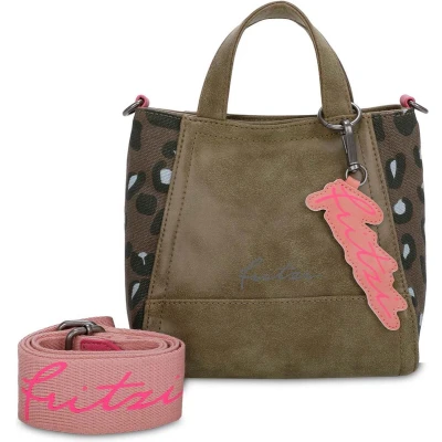 Afbeelding van Fritzi aus Preußen Handtas Schoudertas Joy02 Vintage Mix Crossbody Bag Jungle Olijfgroen