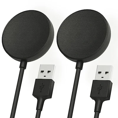 Afbeelding van Sinoacc 2 Pack Oplader voor Samsung Galaxy Watch 6/6 Classic/5/5 Pro/4/4 Classic/3/Active 2/Active 1 Charger 3.3Ft USB Magnetische Draadloze Oplaadkabel Cord