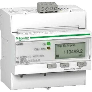 Afbeelding van Schneider electric iem3255 3 faschneider kwh en pui meter 1 5a rs485 mid a9mem3255