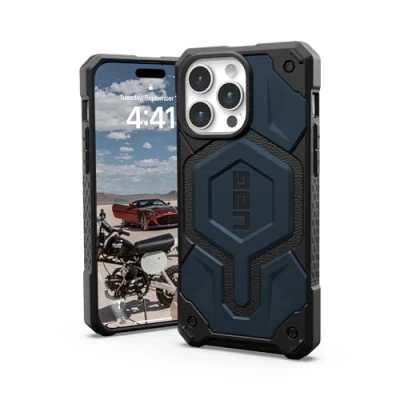 Afbeelding van Apple iPhone 15 Pro Max MagSafe Hoesje Kunststof UAG Hardcase/Backcover Blauw Telefoonhoesje Shockproof/Valbescherming
