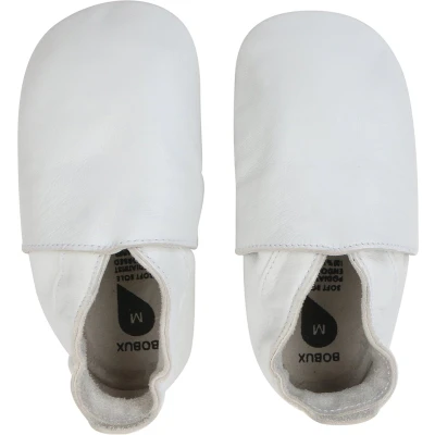 Afbeelding van Bobux Soft Soles Classic white Babyslofjes EU 17