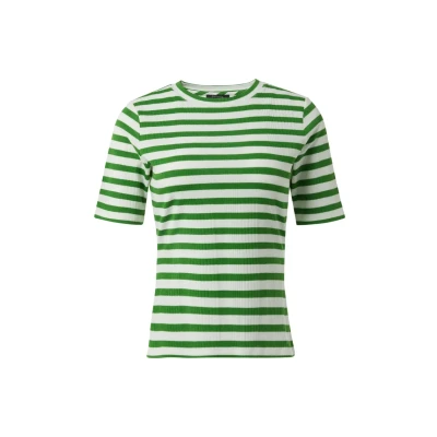 Afbeelding van comma Tshirt print, Dames, Maat: 32, Grun