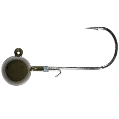 Afbeelding van LMAB Tungsten Round Jig Green Pumpkin Size 3/0 14g (1 pc) Loodkoppen