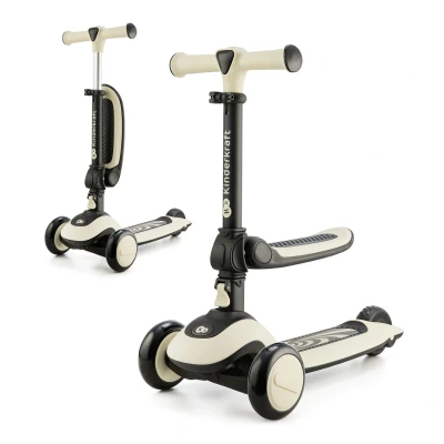 Afbeelding van Kinderkraft Halley Stone White 2 in 1 Step/Loopfiets KRHALL00WHT0000