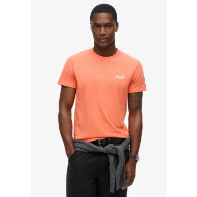 Afbeelding van Superdry Essential Logo Shirt Heren Sunburst Coral XXXL Oranje Shirts, Polo&#039;s &amp; Blouses