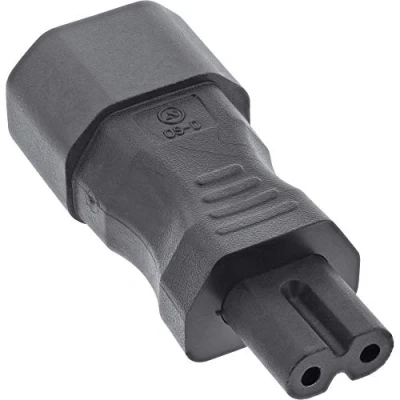 Afbeelding van InLine® Voedingsadapter IEC 60320 C14 / C7, 3 pol. Koudapparaten naar 2