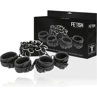 Afbeelding van Fetish Submissive BONDAGE Luxury Bed Restraints Set