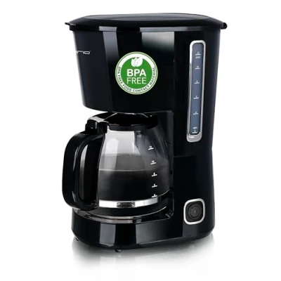Afbeelding van Emerio CME 125129.4 Filterkoffiezetapparaat, groot, glazen kan van 1,5 liter voor maximaal 12 kopjes verse koffie, uitneembaar permanent filter, anti druppelfunctie, 40 minuten, auto off, 750 W,