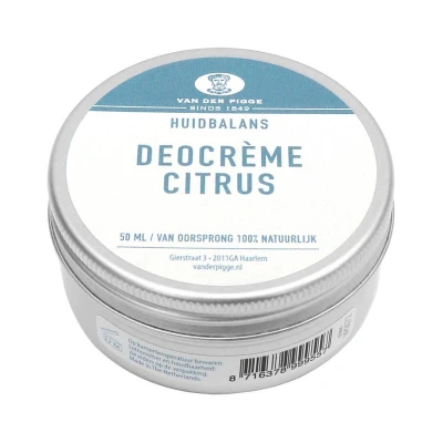 Afbeelding van Van Der Pigge Huidbalans Deocreme Citrus, 50 ml