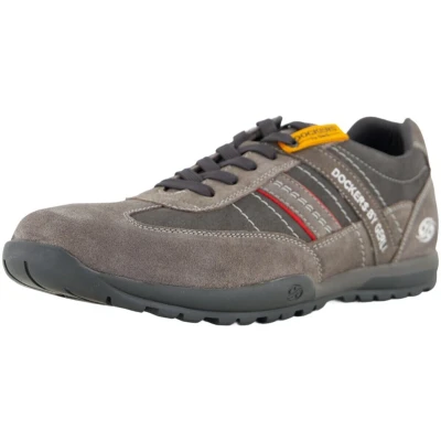 Afbeelding van Dockers by Gerli Sneakers laag asphalt, Heren, Maat: 41, Asphalt Leer en imitatieleer