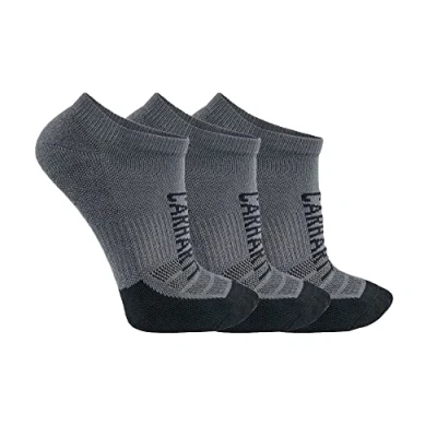 Afbeelding van Carhartt Force Midweight Logo Low Cut Sokken (3 paar), zwart grijs, afmeting L voor man