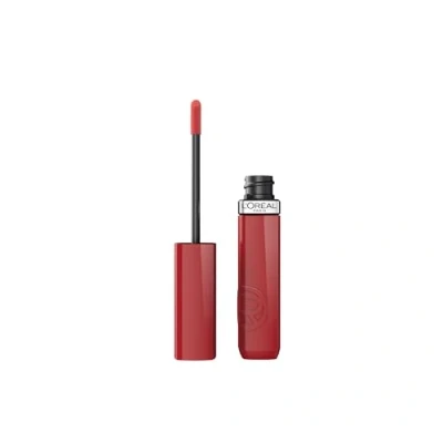 Afbeelding van L&#039;Oréal Paris Infaillible Laque Resistance 215 Drunk in Rose Lippenstift Lak glans finish Tot 16 uur* langhoudend 1 ST