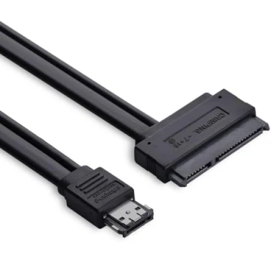 Afbeelding van CY Dubbele voeding 50 cm 12 V en 5 eSATAp eSATA vermogen USB 2.0 22pin SATA kabel combo voor 2.5, 3.5 harde schijf