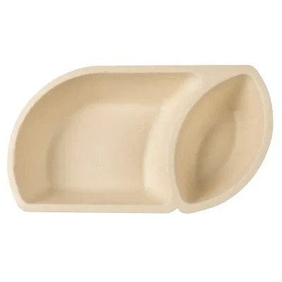 Afbeelding van Snackbakje IEZZY A22 suikerriet PFAS vrij 50 stuks 194x110x36mm