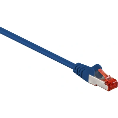 Afbeelding van S/FTP CAT6 Gigabit netwerkkabel / blauw LSZH 0,25 meter