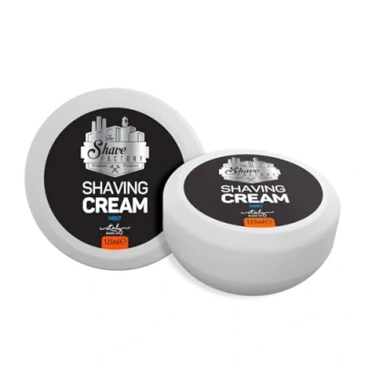 Afbeelding van The Shave Factory Shaving Cream Soap De Ultieme Scheerzeep voor een Gladde en Verzorgde Scheerervaring Hoogwaardige Ingrediënten Luxe Geur 125ML (Mint)