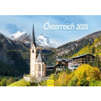 Afbeelding van Edition Seidel Premium kalender Oostenrijk 2025 formaat DIN A3 wandkalender Europa Wenen Stiermark Karwendel Rainer Mirau