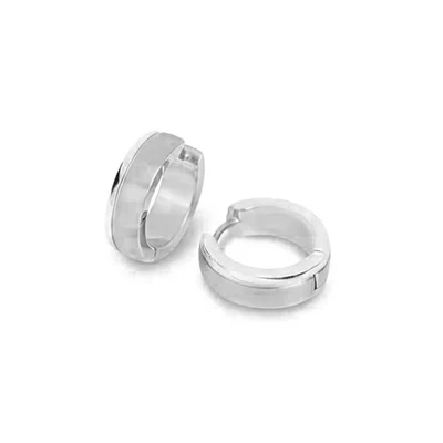 Afbeelding van Boccia 0539 11 Oorringen titanium mat glans zilverkleurig 16 mm