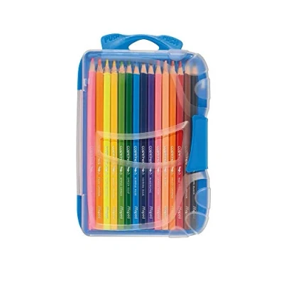 Afbeelding van Maped Ergonomische driekantige kleurpotloden, kleurpotloden COLOR&#039;PEPS Smart Box x12 stiften + x3 fluo pennen