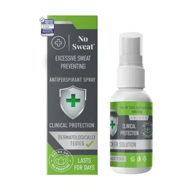 Afbeelding van NO SWEAT Maximale sterkte, krachtige deodorant voor de behandeling van overmatig zweten en hyperhidrose, houdt tot 7 dagen aan 50 ml)