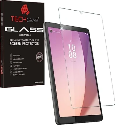 Afbeelding van TECHGEAR GLASS Edition Screen Protector past op Lenovo Tab M8 4e generatie 2023 (8 inch) TB300, echt gehard glas schermbeschermer [9H taaiheid] [HD helderheid] [krasbestendig] [Geen luchtbel]