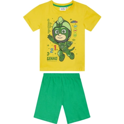Afbeelding van PJ Masks Jongens Pyjama geel Maat 104