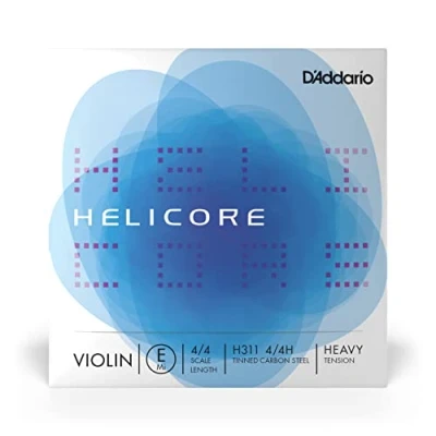 Afbeelding van D&#039;Addario Helicore vioolsnaren viool snaren 4/4 H311 4/4H Violen enkele snaar &#039;E&#039; verzinkt koolstofvezelstaal Heavy