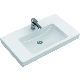 Afbeelding van Villeroy en boch wastafel subway 2 0 100 met overloop wit 71751g01