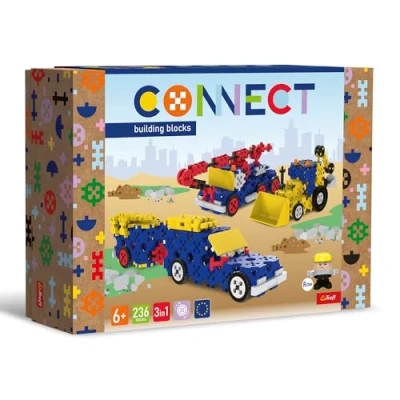 Afbeelding van Trefl Connect Blocks Construction Vehicles / SUV Large