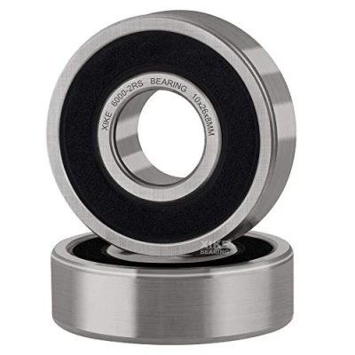 Afbeelding van XiKe 2 Stuks 6000 2RS Afgedicht Kogellager 10x26x8mm Chroomstaal/Voorgesmeerd/Rubber Afdichtingen, 6000RS Groefkogellagers