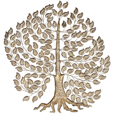 Afbeelding van Wanddecoratie Home ESPRIT Gouden Boomstructuur Cottage 120 x 1,5 121 cm