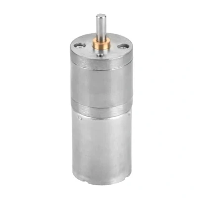 Afbeelding van DC aandrijfmotor, 25 mm 12 V GA 370 Low Speed metalen versnellingsmotor voor elektronische vergrendeling (12 400 RPM)