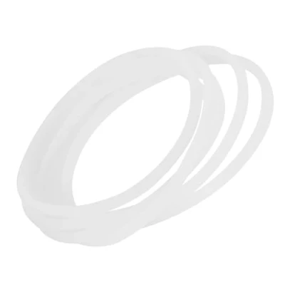 Afbeelding van Duokon 6 stuks nieuwe reserveafdichtingen rubberen afdichtring flexibele witte O ring keuken reserveonderdelen voor Magic Bullet plat kruis lemmet (6 stuks)