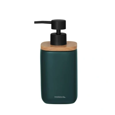 Afbeelding van Sealskin Mind Zeepdispenser 200 ml vrijstaand Donkergroen Tijdloze uitstraling