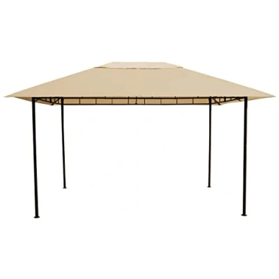 Afbeelding van GRASEKAMP Qualität seit 1972 Antieke paviljoen Amalfi Flex 3 x 4 m beige tuinpaviljoen partytent