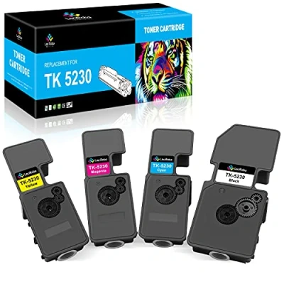 Afbeelding van LeciRoba TK5230 voor Kyocera TK5220 TK 5220 5230 Tonercartridge,voor for ECOSYS P5021cdn P5021cdw M5521cdn M5521cdw (4 pakketten)