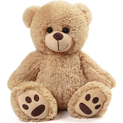 Afbeelding van LotFancy teddybeer, pluche dier, 38 cm, lichtbruin, Valentijnsdag