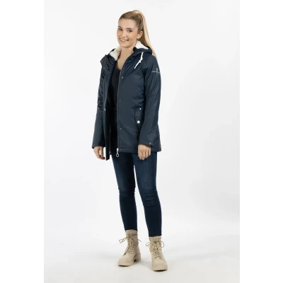 Afbeelding van DREIMASTER Maritim Dames Regenjas Met Teddy Voering XL / Marine 100% Polyester