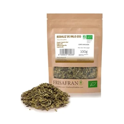 Afbeelding van FRISAFRAN zoethoutwortel drop Zoethout Corte Infusie Ecologisch Zoethoutwortelthee zoethoutinfusie zoethoutstokje gesneden Rechtstreeks van de producent 100g