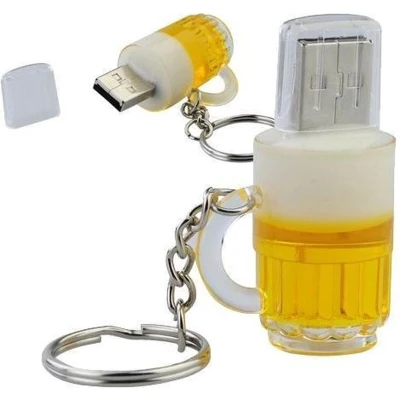 Afbeelding van Ulticool USB stick Bierglas 8 GB Drank Bier Geel