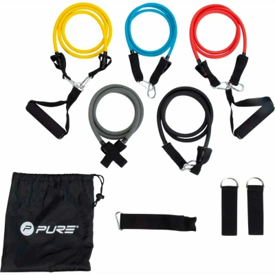 Afbeelding van Pure2Improve Exercsie tube set P2I200760 Weerstandsband Unisex Maat