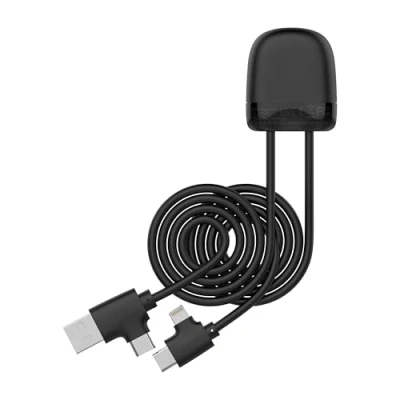 Afbeelding van Xoopar Ice C multi Connector Oplaadkabel Zwart USB Lightning Carplay functie adapterkabel