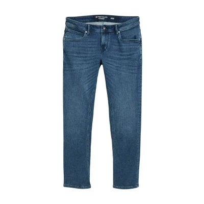 Afbeelding van TOM Tailor Jeans Tapered Fit, Heren, Maat: 33x32, Used mid stone blue denim