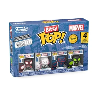 Afbeelding van Funko Bitty Pop! Spider Man Miles Morales 4 stuks Mystery Minifiguur in verrassing 2,2 cm Marvel Comics verzamelbaar