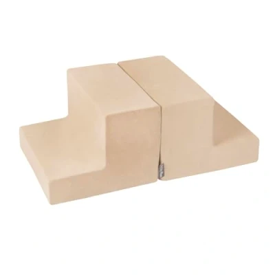 Afbeelding van KiddyMoon Speeltuin Fluweel Van Schuim Met Fluwelen Ronde Ballenbad Kuilen Voor Baby&#039;s Hindernisbanen, Zand Beige